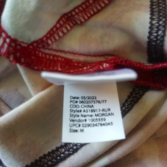 Logo by Lori Goldstein adobo all over print blouse women's size M - Picture 16 of 16